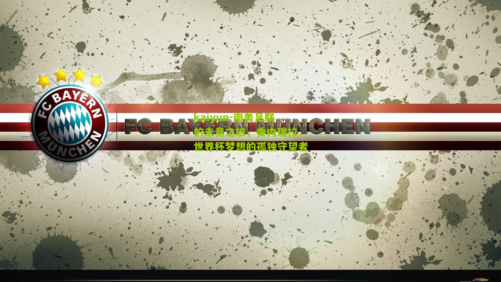 南美足联的未竟之旅，委内瑞拉，世界杯梦想的孤独守望者